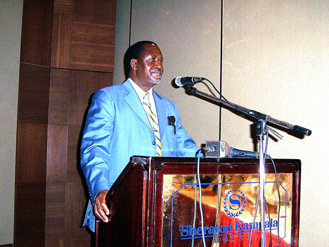Odinga speaks to Uganda’s political parties.