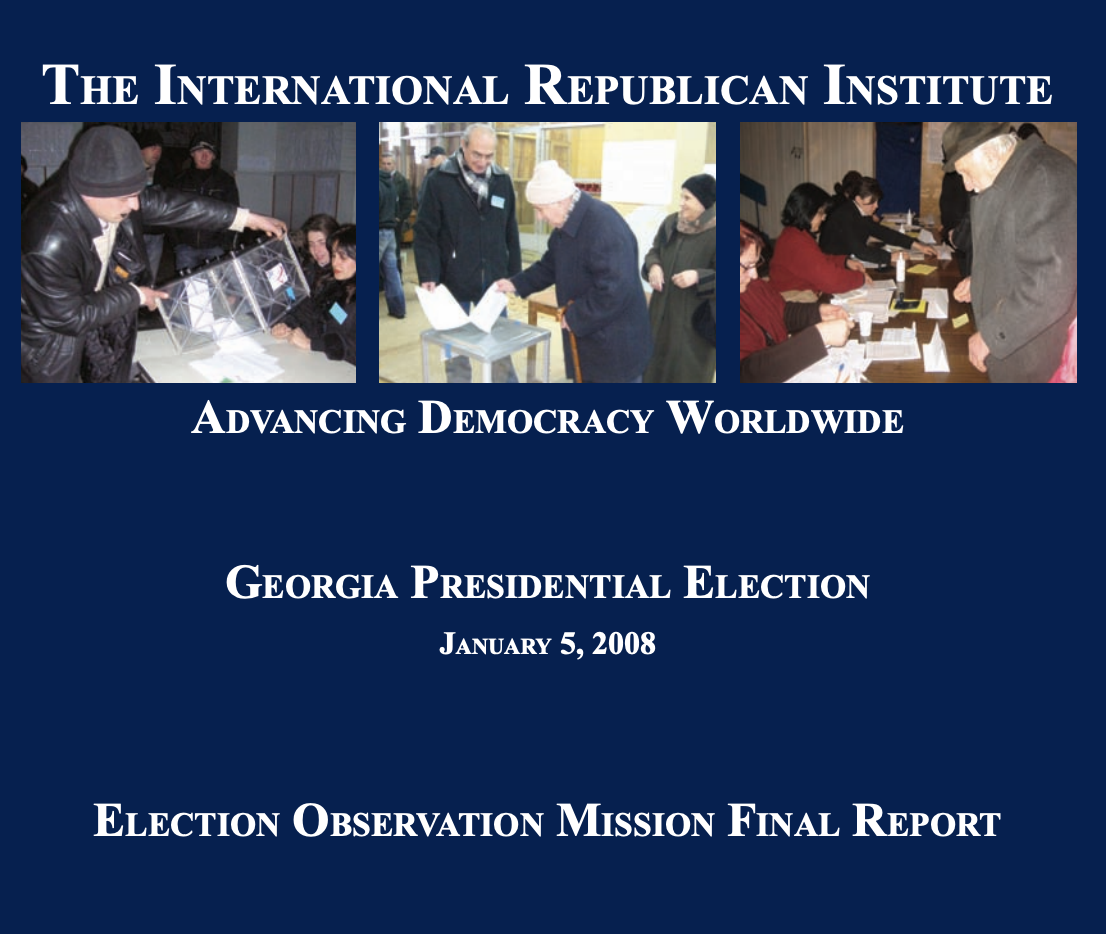 Georgia Presidential Election January 5, 2008 Election Observation Mission Final Report