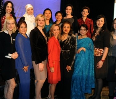 A group of women at the 2011 Jeane J. Kirkpatrick Award