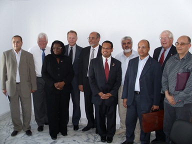The Congressional delegation with representatives of Ennahda.
