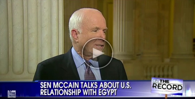 VIDEO: Senator John McCain talks about US relationship ith Egypt.