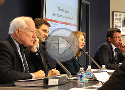 Panel from left to right: Kolbe, Saunders, Diuk and Odarych.  Click image to watch the full event video.