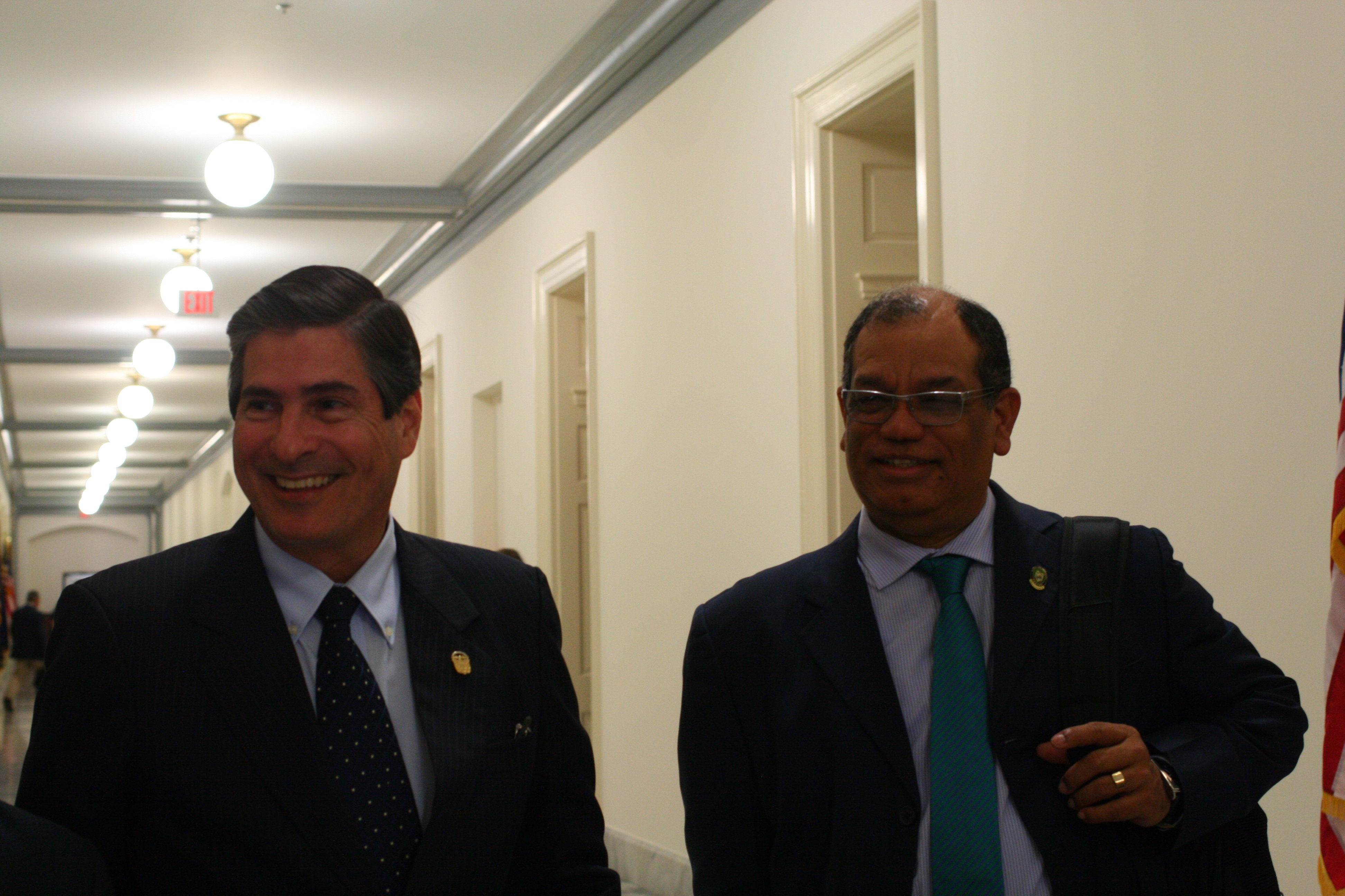 Congressman Jose Antonio Dominguez and Javier Sanchez from Panama.