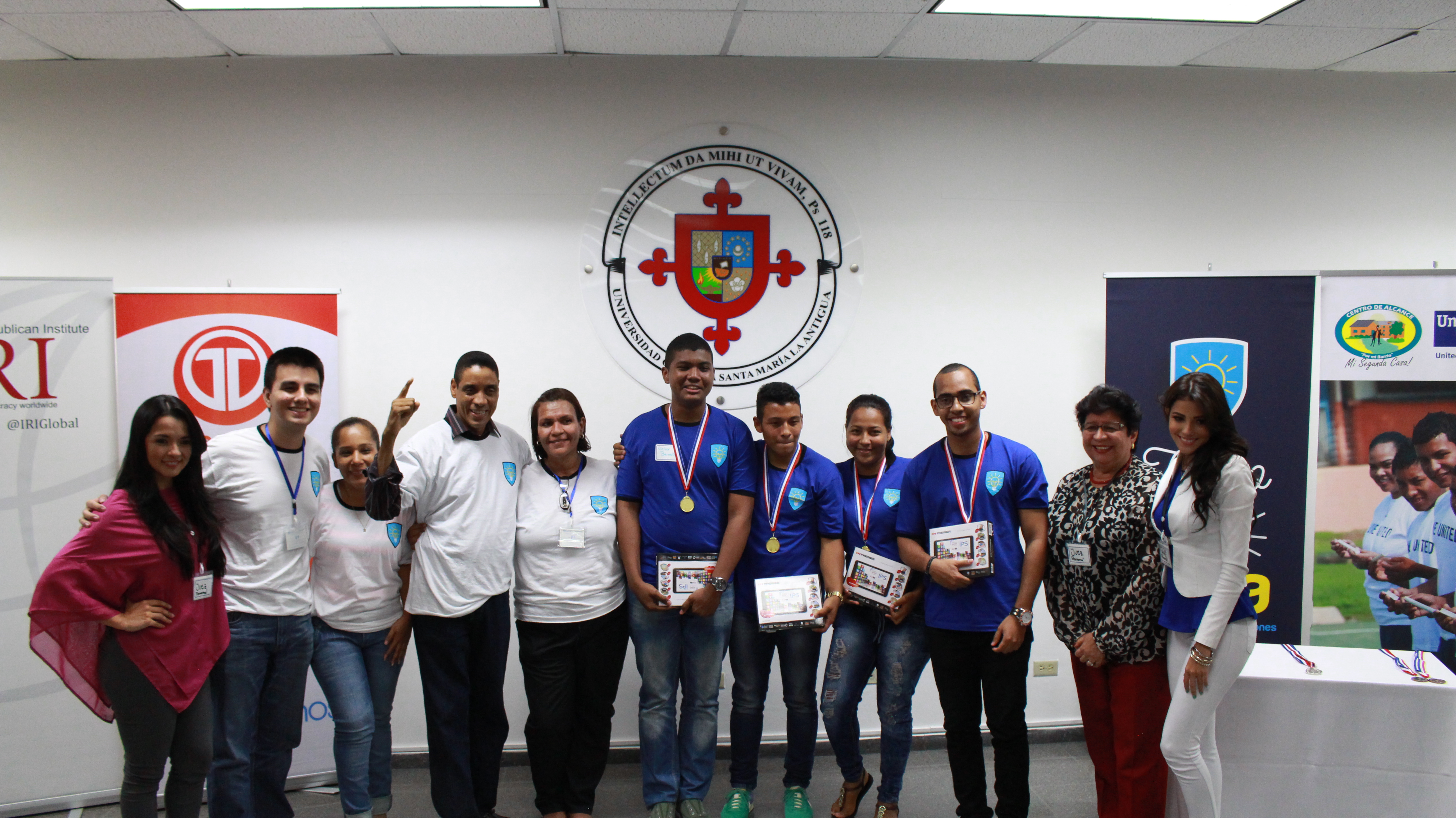 Raul and his team after their first-place victory