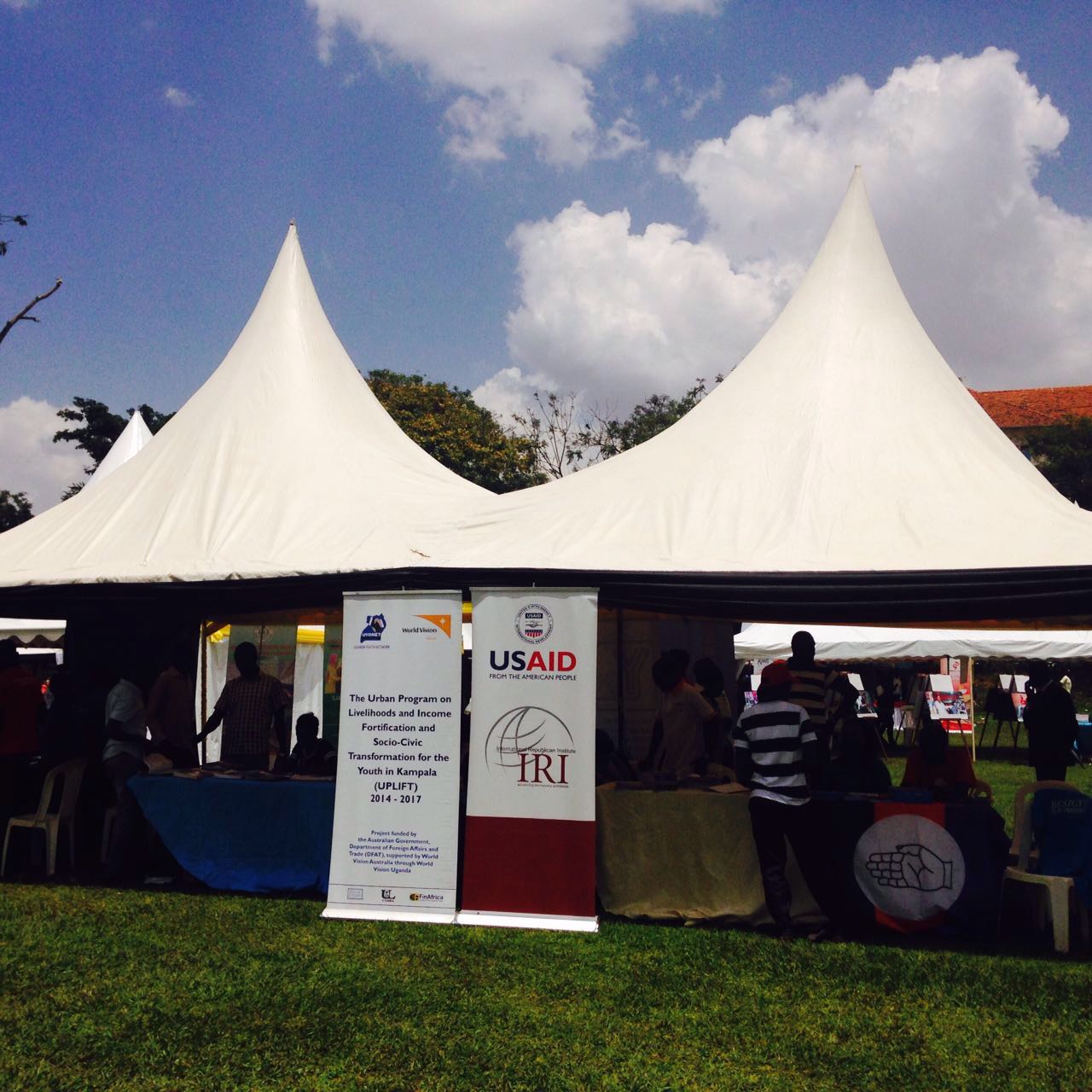 IRI’s booth at Uganda’s Annual Youth Festival held this year at Makerere University Freedom Square.