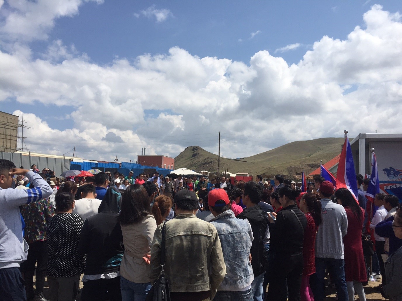 A campaign rally during June 2016 parliamentary elections in Mongolia