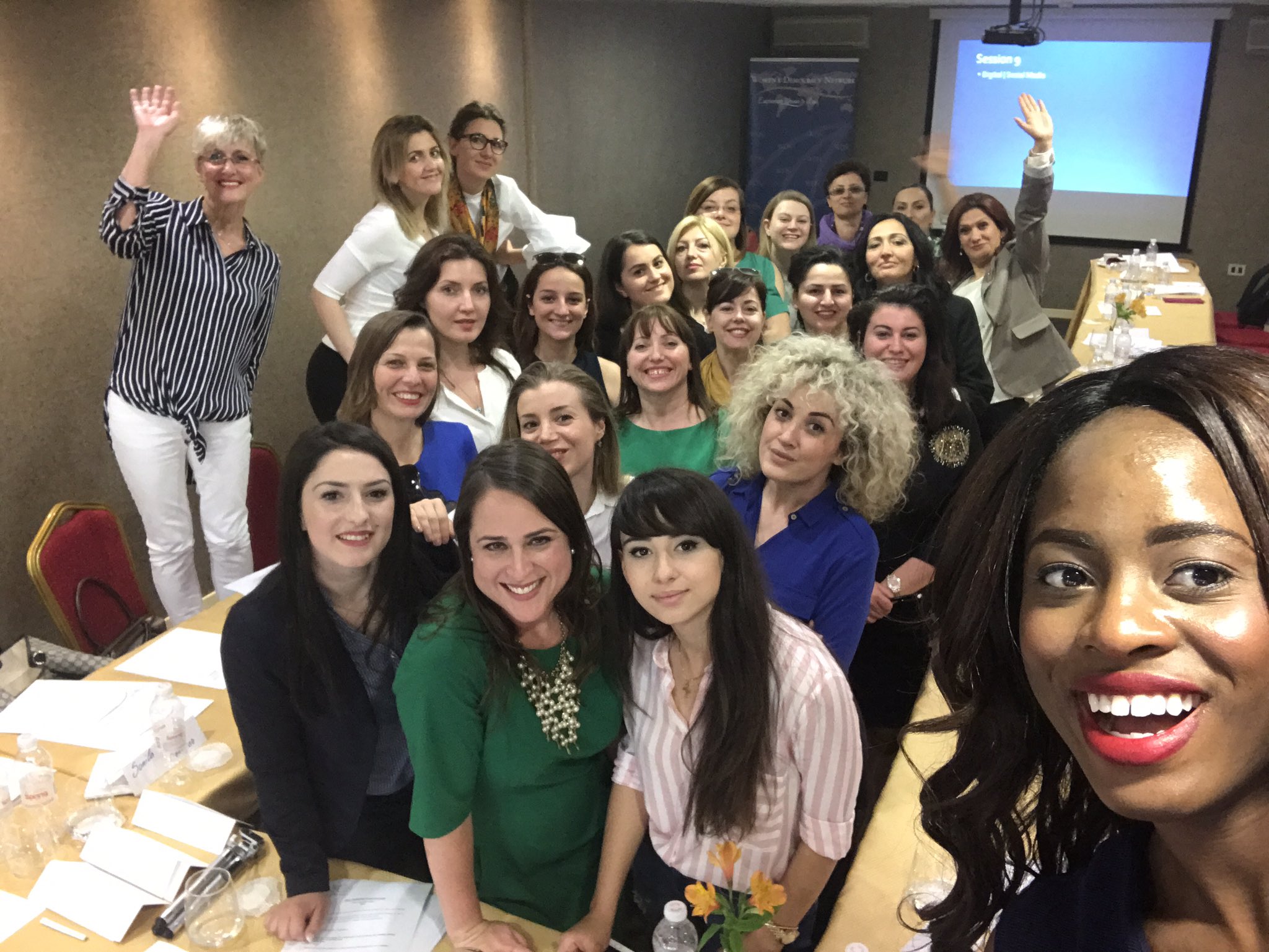 A quick selfie with the amazing Albania Country Chapter! 