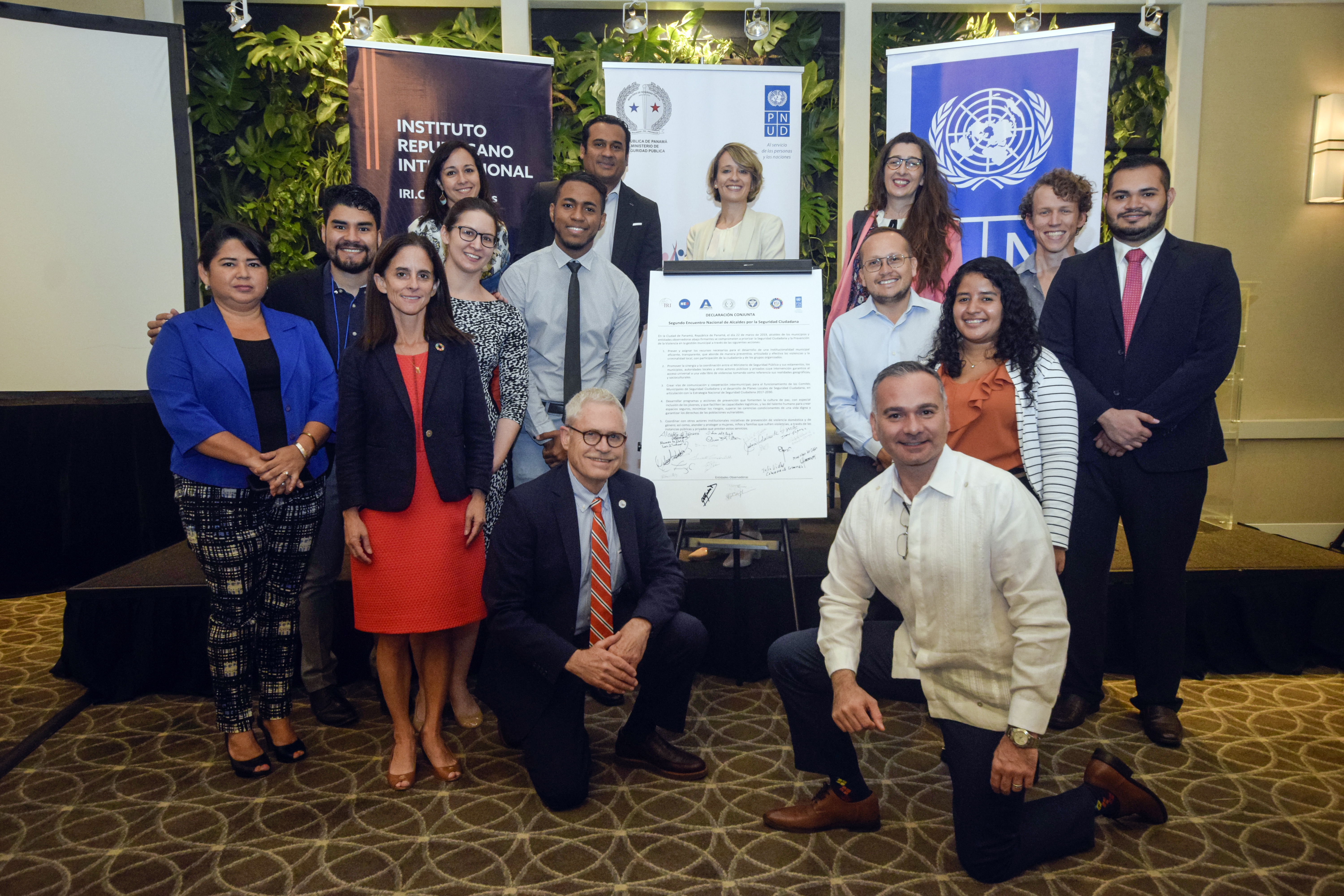 The IRI-Panama DC and field teams and I. Their support for my position as an IRI Program Assistant has helped my personal and professional growth immensely.