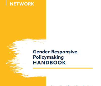 The front cover of the Gender-Responsive Policymaking Handbook