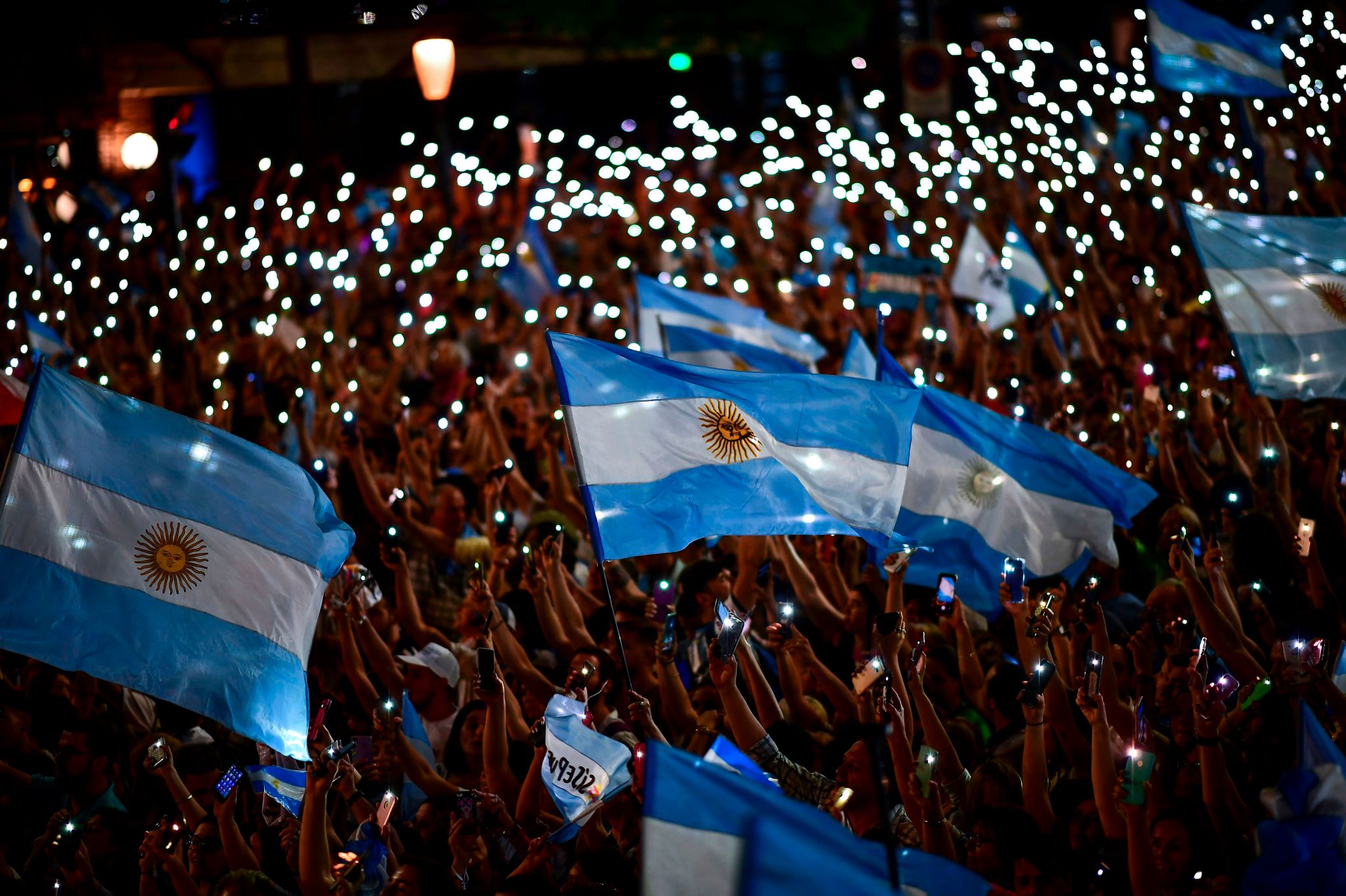 Argentina Election Crowd