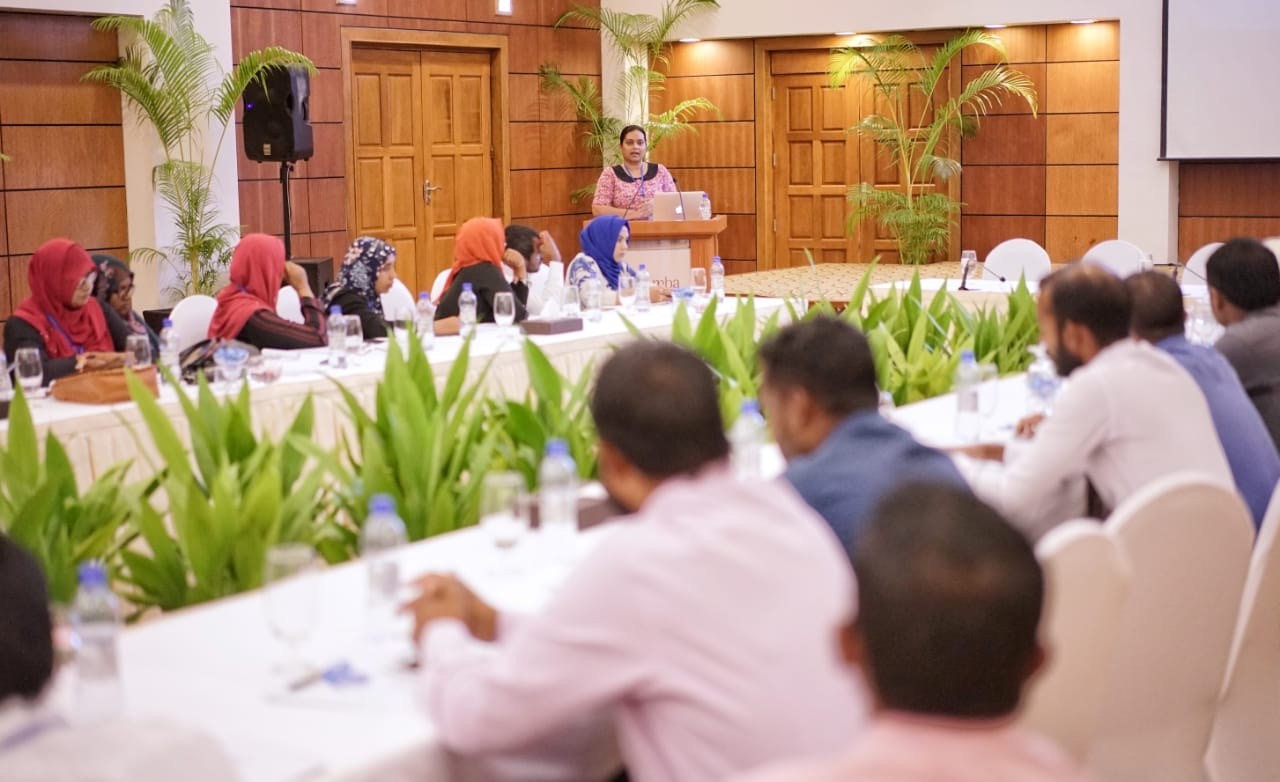 Woman speaking at Maldives Decentralization Symposium