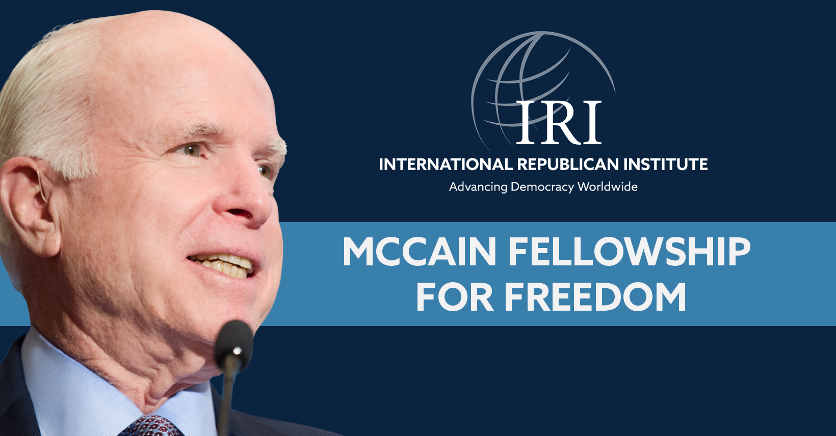 Graphic for the McCain Fellowship for Freedom