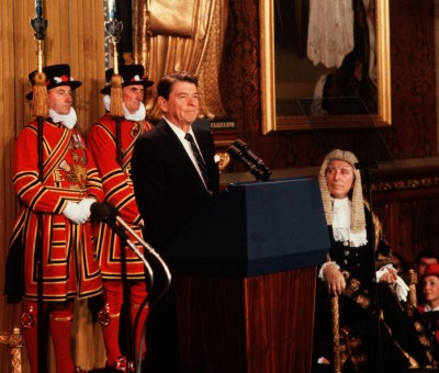 Ronald Reagan Addresses House Of Lords