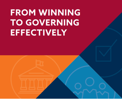 Graphic that says "From Winning to Governing Effectively"