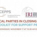Political Parties in Closing Space: A New Toolkit for Support Programs