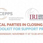Political Parties in Closing Space: A New Toolkit for Support Programs