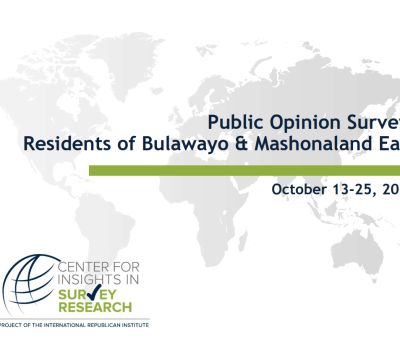 Public Opinion Survey: Residents of Bulawayo & Mashonaland East Cover