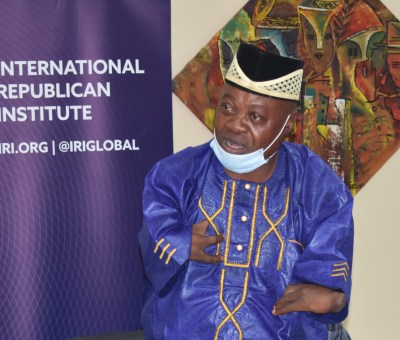 A Person with a Disability shares perspective at IRI event