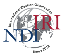 NDI IRI International Election Observation Kenya 2022 Logo