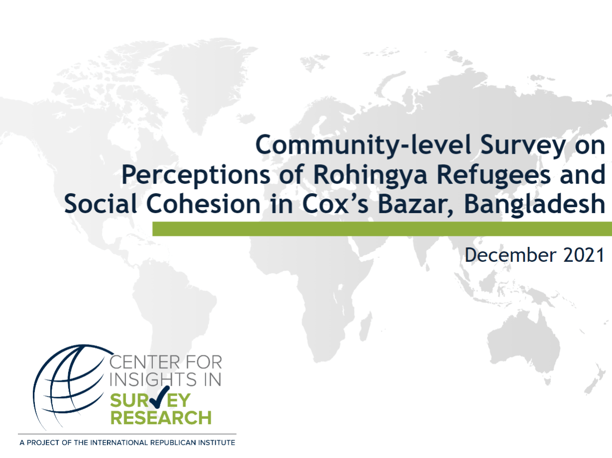 Community Level Survey Bangladesh Cover