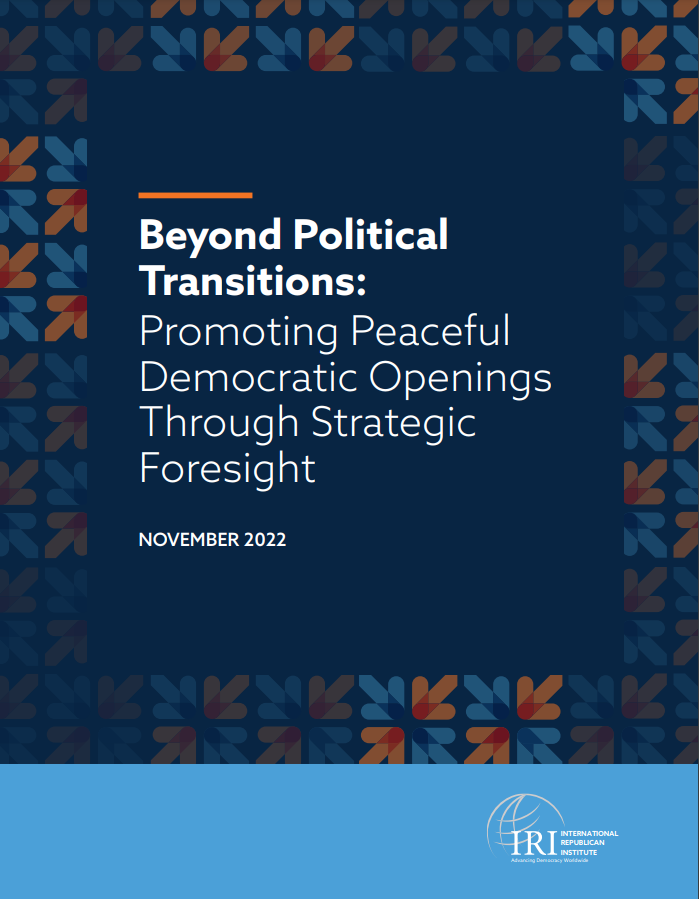 Beyond Political Transitions: Promoting Peaceful Democratic Openings Through Strategic Foresight Cover Art